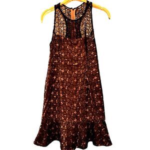 Adrianna Papell Short Sleeveless Cocktail Party Dress Vintage Castle Core Size 4